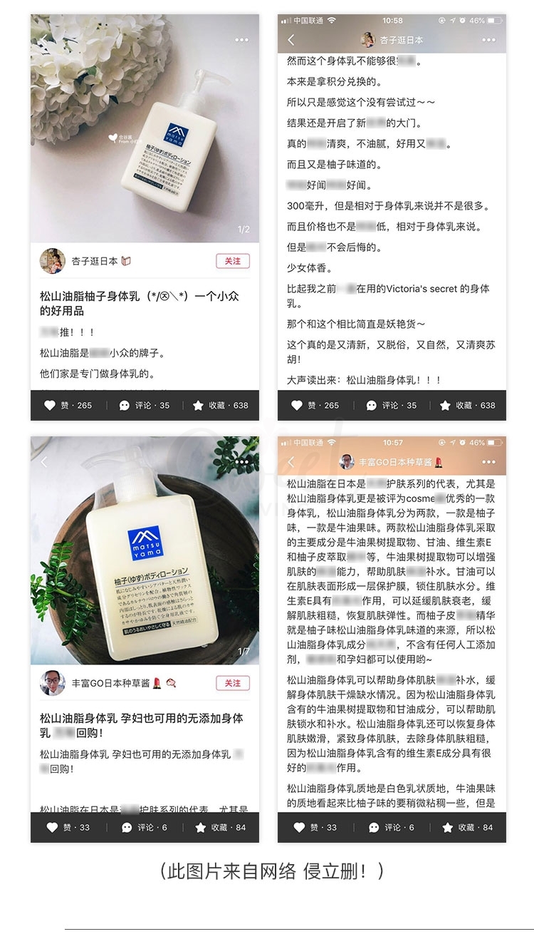 【日本】 松山油脂  M-mark柚子味身体乳 滋润保湿无添加 300mL/ Body Lotion -  - 2@ - Sweet Living