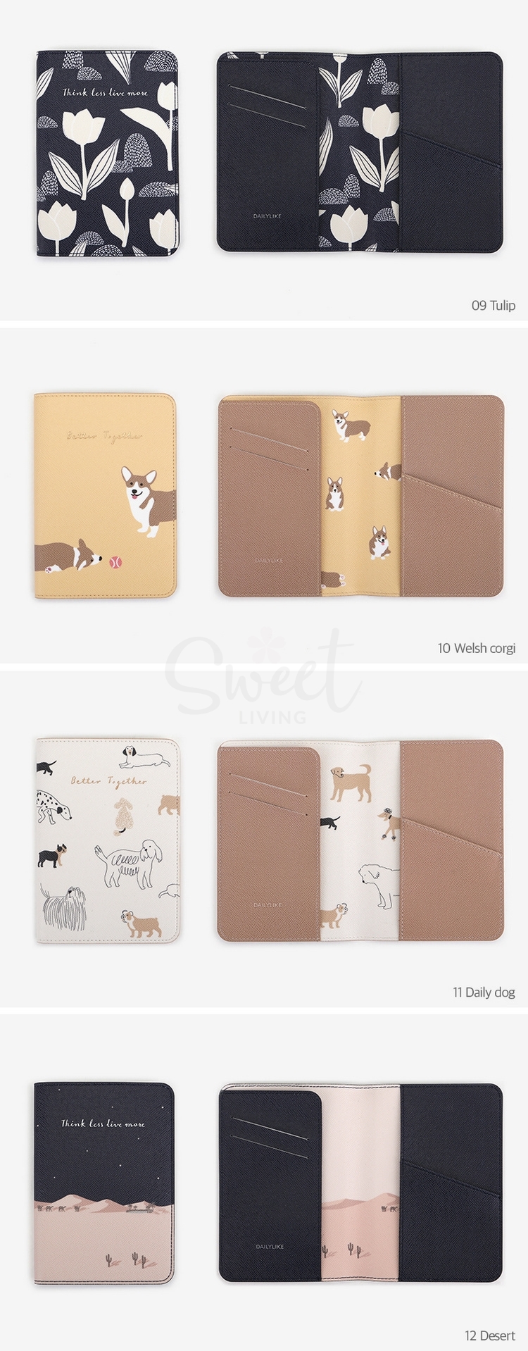 【韩国】Dailylike 时尚短款旅行护照夹 证件包/ Passport Pouch -  - 5@ - Sweet Living