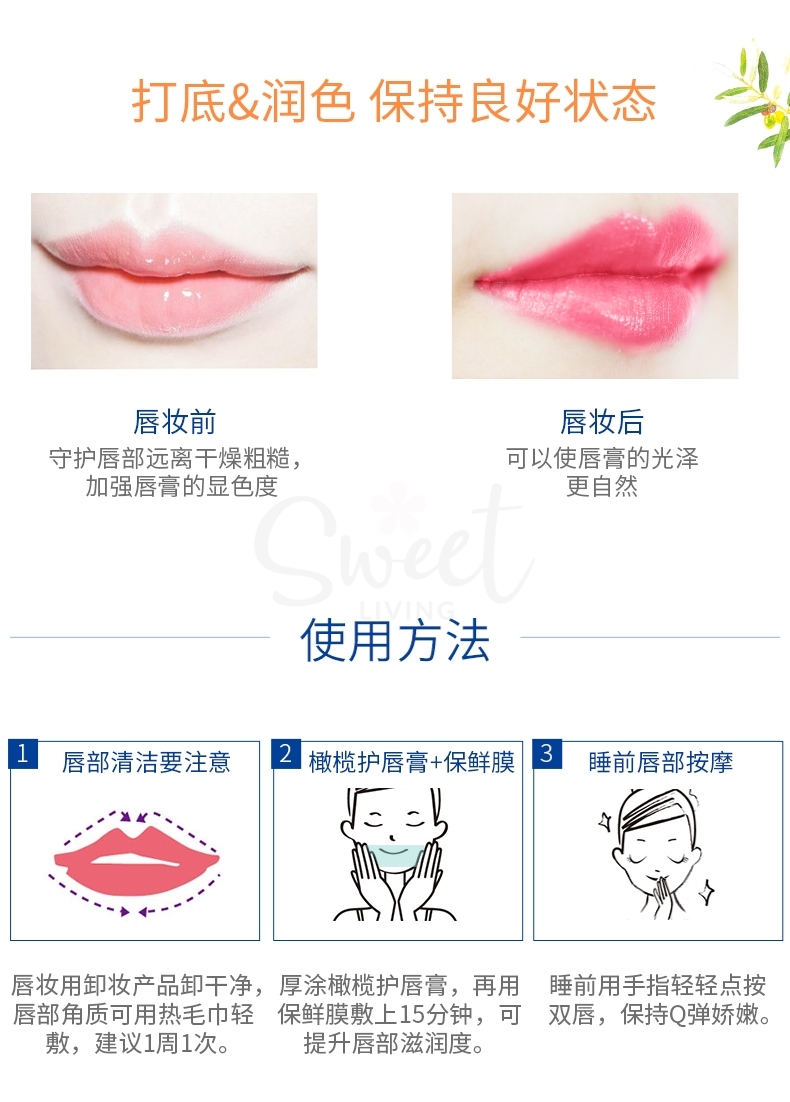 【日本】DHC 天然橄榄滋润唇膏1.5g/ Lip Balm -  - 5@ - Sweet Living
