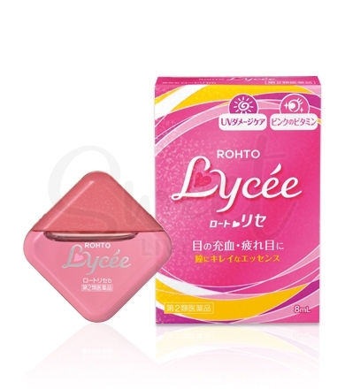 【日本】ROHTO 乐敦 LYCEE 小红花抗疲劳去红血丝眼药水 裸眼用 8ml/ Eye Drop -  - 1@ - Sweet Living
