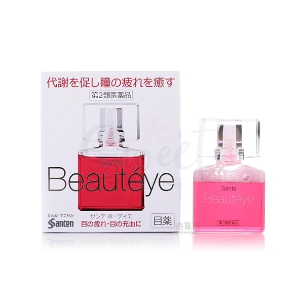 【日本】Santen 参天滴眼液 beaute eye 去红血丝缓解眼疲劳 玫瑰眼药水/ Eye Drop -  - 1@ - Sweet Living