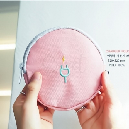 【韩国】 2NUL 时尚旅行便携旅行充电器耳机线数码收纳包 cable pouch Charger Pouch - Sweet Living