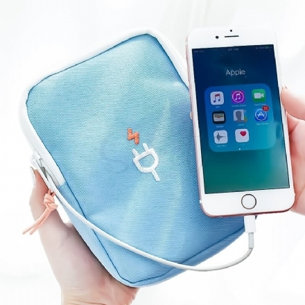 【韩国】2NUL 时尚旅行便携充电器耳机线数码收纳包 大号 Charger Pouch Large - Sweet Living
