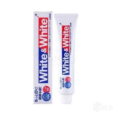 【日本】 狮王 Lion White&white 美白牙膏 大白牙膏/ Whitening Toothpaste (150g) - Sweet Living