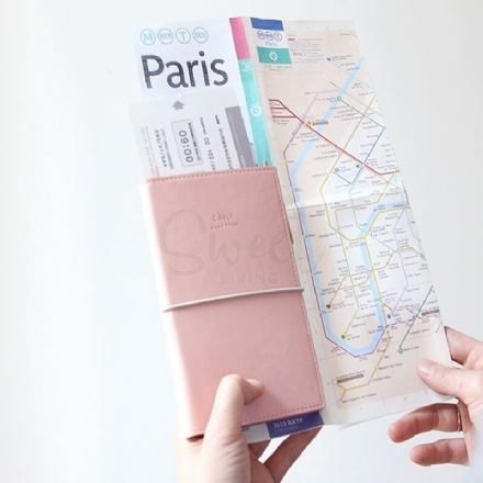 【韩国】GMZ  绑带旅行护照夹 简约短款护照套 旅行证件包/ Passport Pouch -  - 2    - Sweet Living