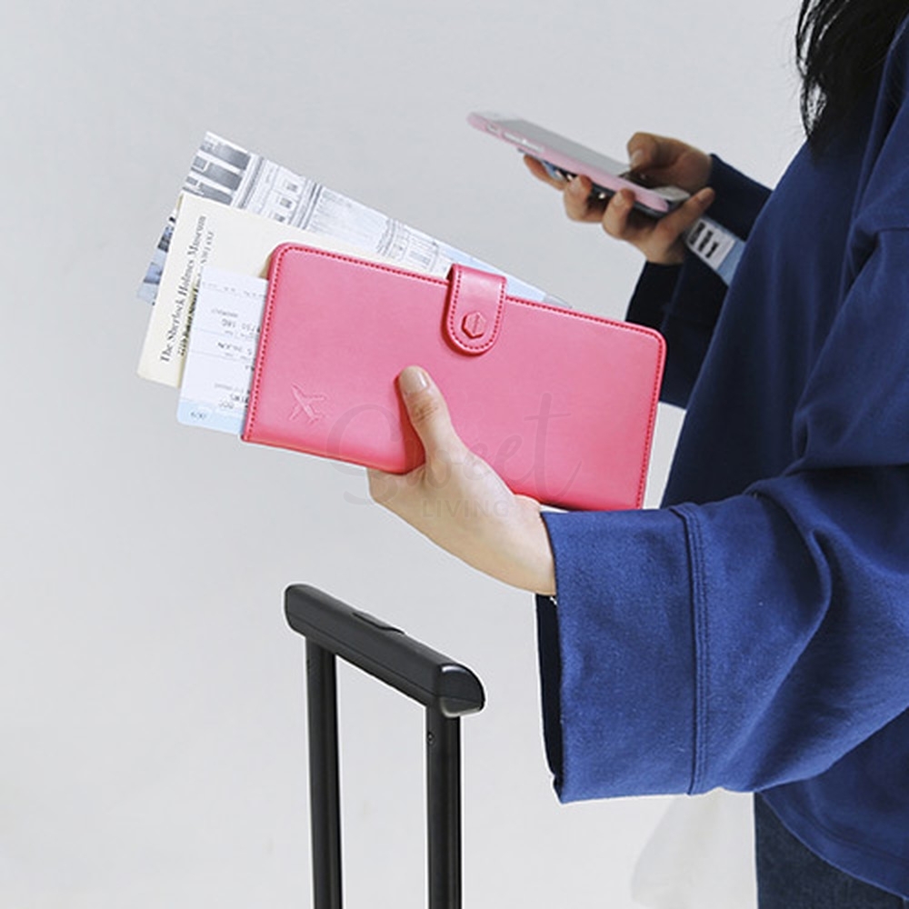 【韩国】Monopoly 旅行长款便携防盗刷护照夹/ No skimming passport wallet -  - 1@ - Sweet Living