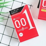 【日本】Okamoto 冈本001超薄安全套 真实体感 3个装  0.01 啫喱润滑款/0.03 多款入/ Condom -  - 8    - Sweet Living