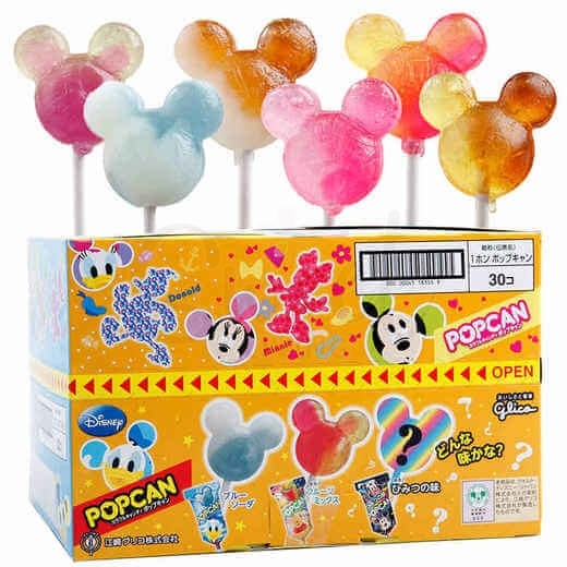 【日本】 格力高 米奇头卡通棒棒糖 五支随机口味 / Lollipops (5xRandom Flavors) -  - 1@ - Sweet Living