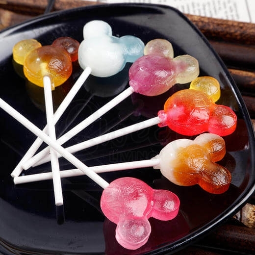 【日本】 格力高 米奇头卡通棒棒糖 五支随机口味 / Lollipops (5xRandom Flavors) -  - 2@ - Sweet Living