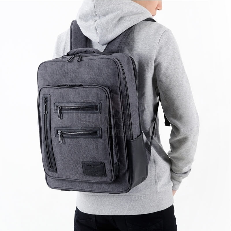 【韩国】 Monopoly  EASY CARRY BACKPACK HOMME 双肩包大容量旅行背包男士学院风书包 -  - 3@ - Sweet Living