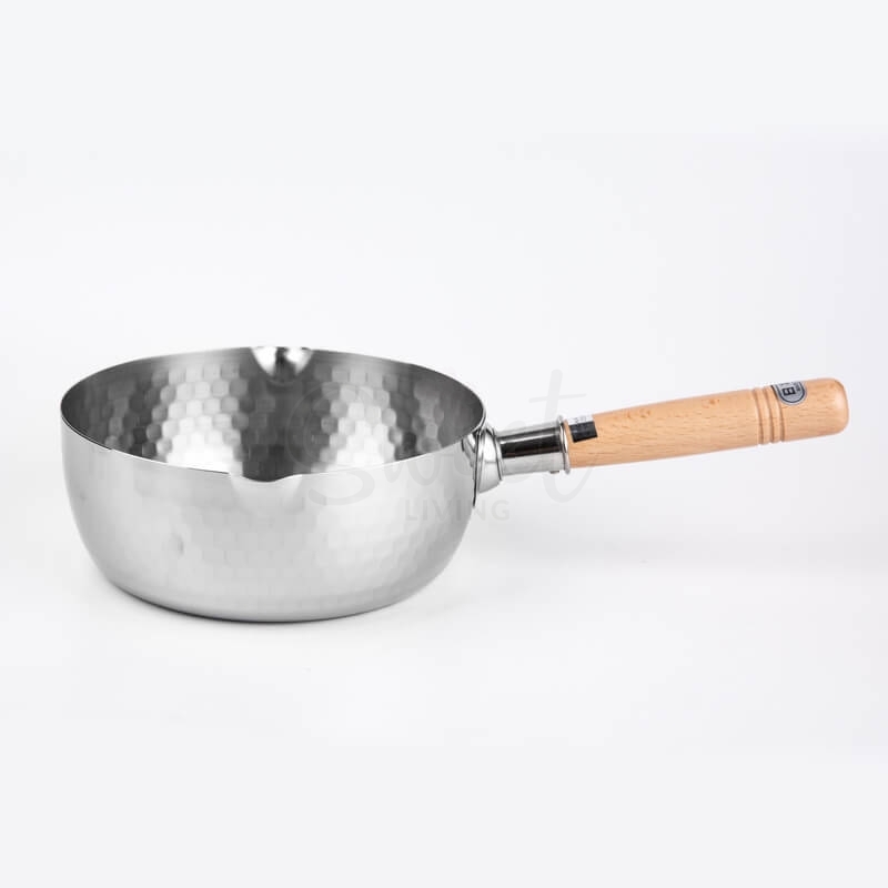 【日本】YOSHIKAWA 吉川雪平锅 不锈钢锅汤锅奶锅 20cm/ Stainless Saucepan -  - 14@ - Sweet Living