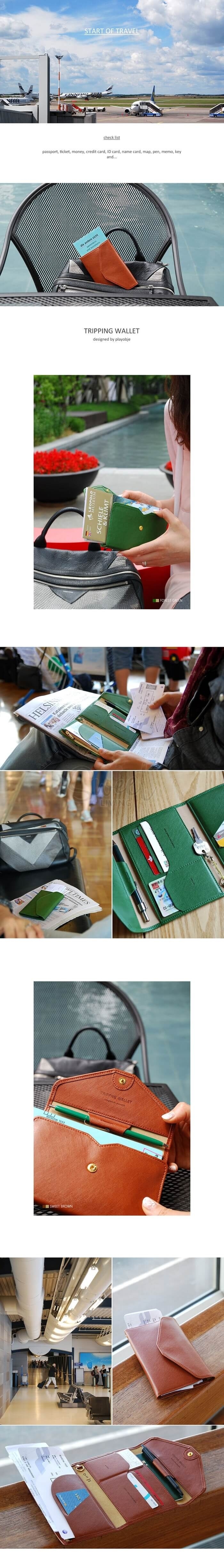 【韩国】 PLEPIC TRIPPING WALLET 多功能旅行护照包护照夹 三折钱包 -  - 3@ - Sweet Living
