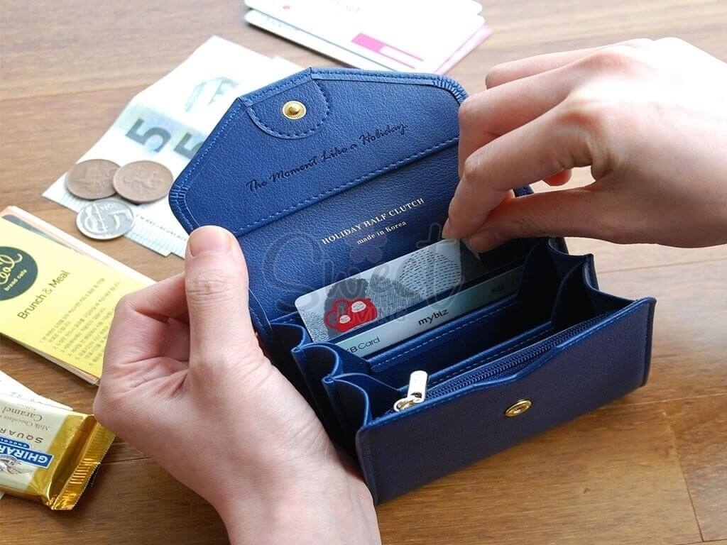 【韩国】 Plepic Holiday Half Clutch 短款多功能卡包钱包 - @ - 1 - Sweet Living