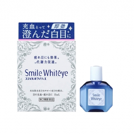 【日本】Lion 狮王 Smile whiteye明亮眼白缓解疲劳滴眼液眼药水 裸眼用/隐形用 / Eye Drop Redness Relief 15ml - Sweet Living