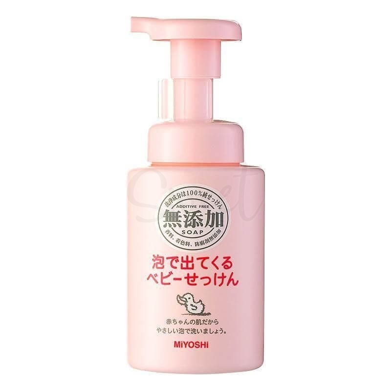 【日本】 MIYOSHI 三芳儿童洗面奶洗发液沐浴露三合一 婴幼儿洁面乳 泡沫洗面奶/ Baby No Additive Body Wash 250ml - @ - Sweet Living