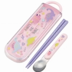 【日本】skater 不锈钢儿童学生外出便携餐具套组 冰雪奇缘/恐龙系列 附赠姓名贴/ Portable Spoon and Fork -  - 8    - Sweet Living