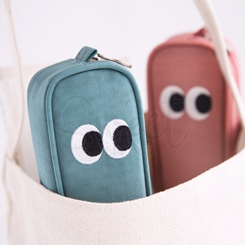 【韩国】 Livework 大眼睛卡通防水笔袋/化妆包 多用途/ Multi purpose pouch -  - 2@ - Sweet Living