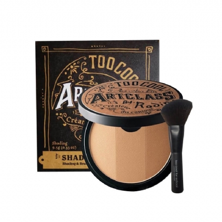 【韩国】Too cool for school 涂酷 美术课三色修容粉饼+修容刷 (修饰阴影鼻影侧影 打造立体V脸)/ Artclass By Rodin Shading Bronzer - Sweet Living