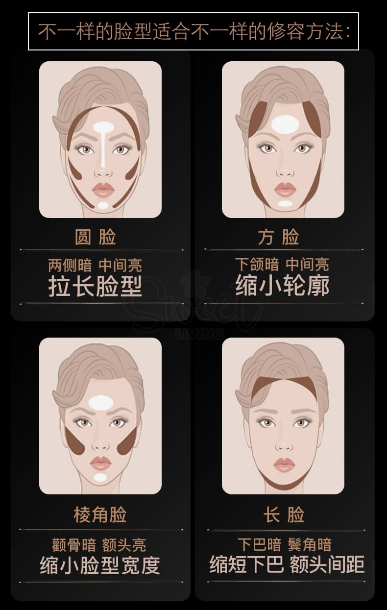 【韩国】Too cool for school 涂酷 美术课三色修容粉饼+修容刷 (修饰阴影鼻影侧影 打造立体V脸)/ Artclass By Rodin Shading Bronzer -  - 4@ - Sweet Living