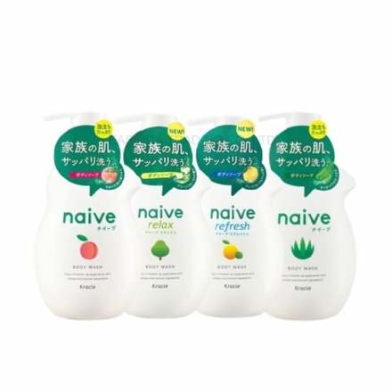 【日本】 Kracie 嘉娜宝沐浴露 保湿滋润清爽植物天然氨基酸沐浴乳 适合全家使用 水蜜桃/西柚柠檬 / Body Wash 530ml - Sweet Living