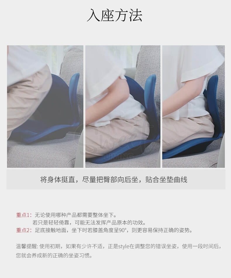 【日本】MTG 花瓣坐垫 矫正坐姿 护腰椎 办公室靠垫 久坐背部矫正神器 抗菌面料升级款 最新版第三代 灰色/ Back Cousion -  - 12@ - Sweet Living