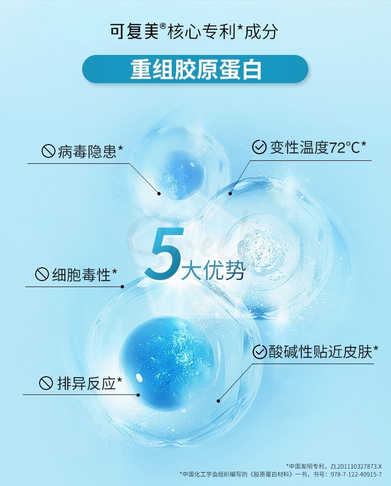 【中国】医药品牌 巨子生物 可复美 医美后可用 类人胶原蛋白生物修复喷雾 过敏医美激光光子项目创面愈合修复 / Recombinant Collagen Bio-repair Dressing Spray -  - 3@ - Sweet Living