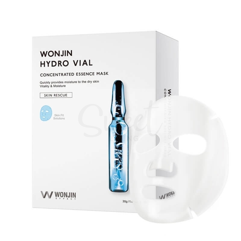 【韩国】WONJIN EFFECT 原辰安瓶精华面膜 Hydra Veil 深层补水双倍保湿 10片/盒/ Facial Mask -  - 1@ - Sweet Living