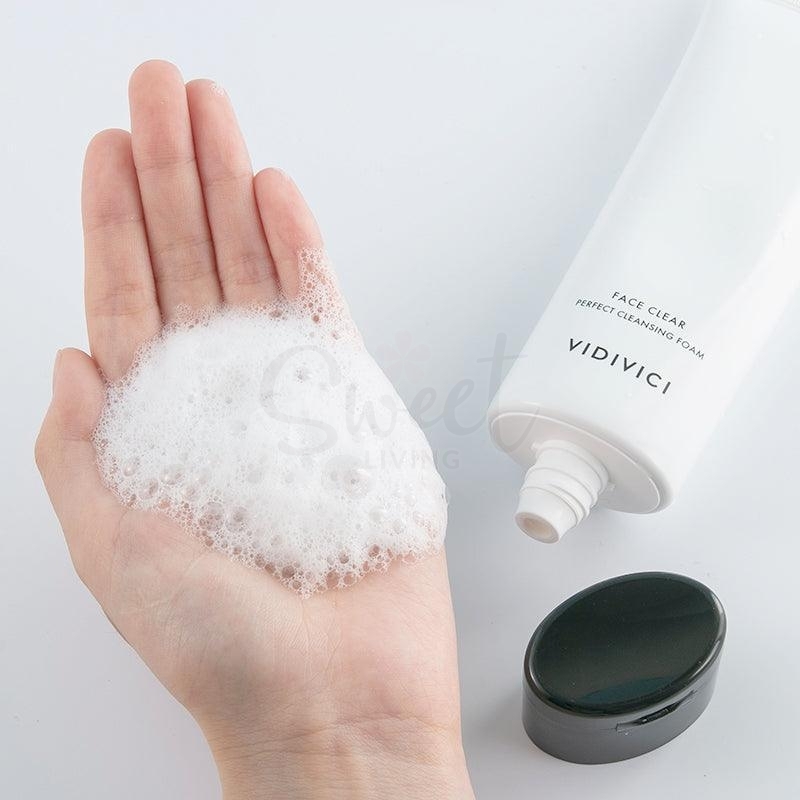 【韩国】VIDIVICI  蚕丝泡沫洁面乳 温和清洁 女神洁面/ Face Clear Perfect Cleansing Foam (120ml) -  - 5@ - Sweet Living