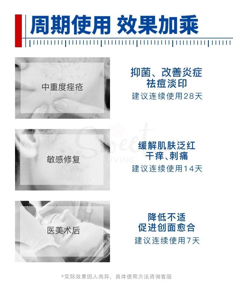 【中国】 医药品牌 芙清 经典款 医用促愈功能性敷料 术后修复祛痘镇定消炎 一盒5片/ FulQun Antibacterial Function Dressing Face Mask 5 Sheets - @ - Sweet Living