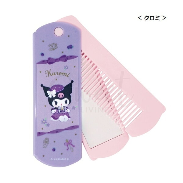 【日本】Sanrio 三丽鸥 折叠梳子 卡通便携式 梳子镜子一体/ Pocket Mirror and Brush Set -  - 11@ - Sweet Living
