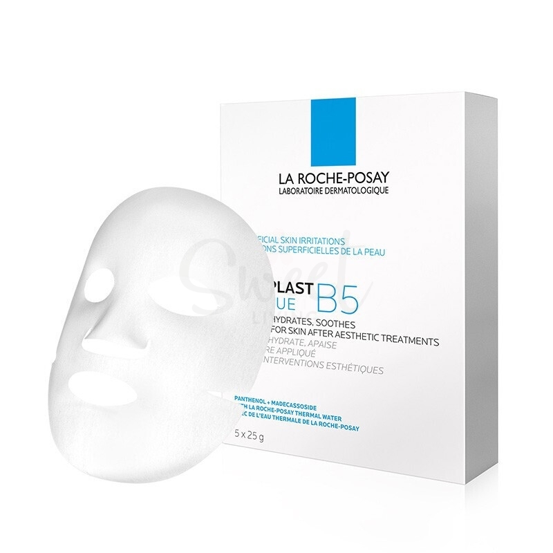【中国】理肤泉 B5多效保湿修复面膜 一盒5片 大陆版/  LA ROCHE-POSAY B5 Cicaplast Masque 5pcs -  - 1@ - Sweet Living
