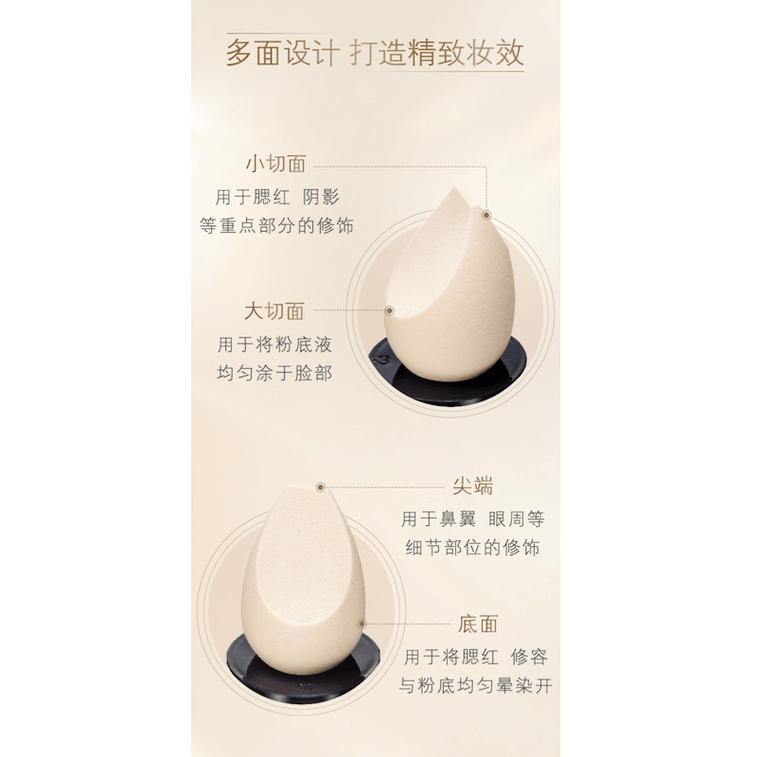 【日本】CPB 肌肤之钥 美妆蛋 底妆彩妆海绵蛋 干湿两用 粉底粉霜高光腮红等通用/ Makeup Sponge -  - 3@ - Sweet Living