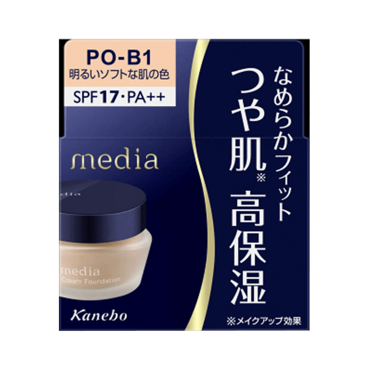 【日本】嘉娜宝 Kanebo Media 媚点 高保湿亮白遮瑕粉底霜 SPF17 PA++ / Cremer Foundation (25g) -  - 15@ - Sweet Living