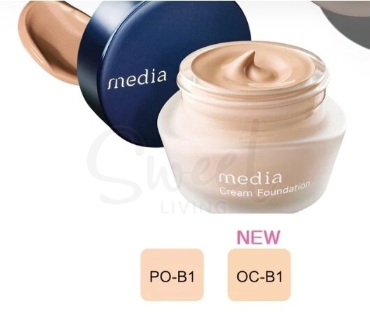 【日本】嘉娜宝 Kanebo Media 媚点 高保湿亮白遮瑕粉底霜 SPF17 PA++ / Cremer Foundation (25g) -  - 20@ - Sweet Living