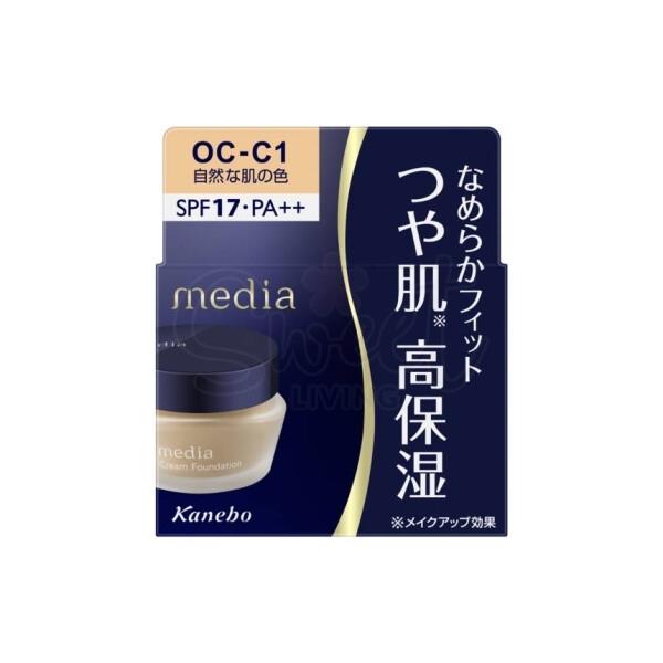 【日本】嘉娜宝 Kanebo Media 媚点 高保湿亮白遮瑕粉底霜 SPF17 PA++ / Cremer Foundation (25g) -  - 21@ - Sweet Living