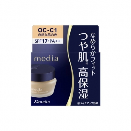 【日本】嘉娜宝 Kanebo Media 媚点 高保湿亮白遮瑕粉底霜 SPF17 PA++ / Cremer Foundation (25g) - Sweet Living