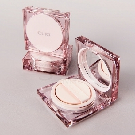 【韩国】CLIO KILL COVER MESH GLOW 粉晶方盒气垫粉饼 保湿遮瑕水光感/ Cushion Foundation - Sweet Living