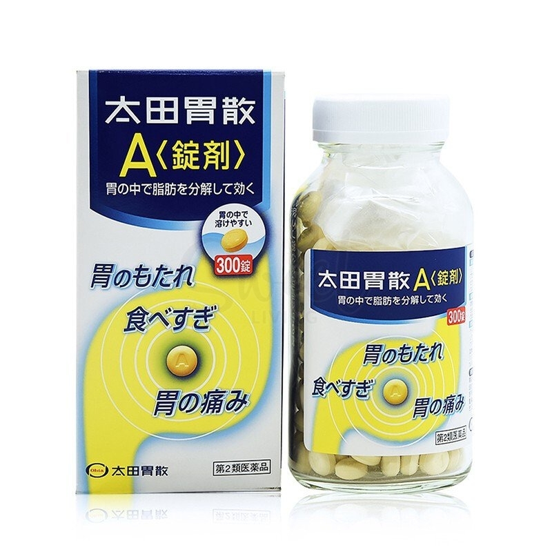 【日本】 太田胃散  A锭剂 肠胃不适 食欲不振 消化不良 胃胀胃痛整肠丸药 300粒 / Ohta's Isan 300 Tablets -  - 1@ - Sweet Living