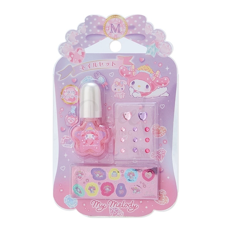 【日本】三丽鸥 Sanrio 可爱卡通儿童指甲油 美乐蒂 美甲贴纸套组/ Kids Nail Set -  - 1@ - Sweet Living