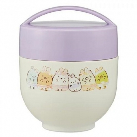 【日本】 SKATER 斯凯达 超轻量 不锈钢抗菌 双层保温饭盒 角落生物/ Insulated lunch bowl 540ML - Sweet Living