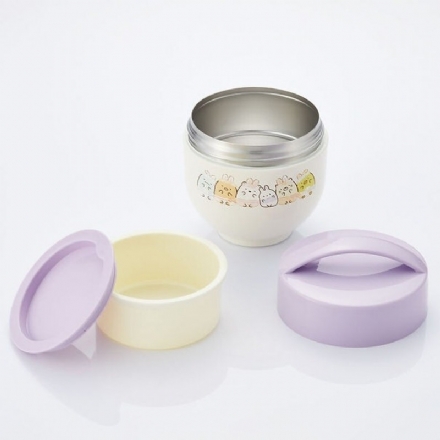 【日本】 SKATER 斯凯达 超轻量 不锈钢抗菌 双层保温饭盒 角落生物/ Insulated lunch bowl 540ML -  - 7    - Sweet Living