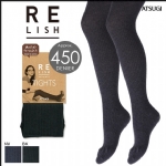 【日本】 Atsugi 厚木 黑色发热打底连裤袜 丝袜 450D 保暖显瘦 竖纹黑色/ thermal fleece-lined tights -  - 7    - Sweet Living