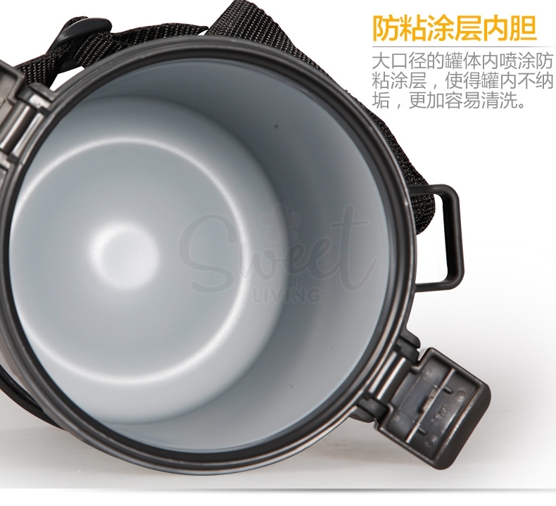 【日本】ZOJIRUSHI 象印 大容量保温饭盒 不锈钢真空三层 便当盒 便携保温 含筷子 旅行露营 1.8L/2L / Insulated Lunch Box Set -  - 8@ - Sweet Living