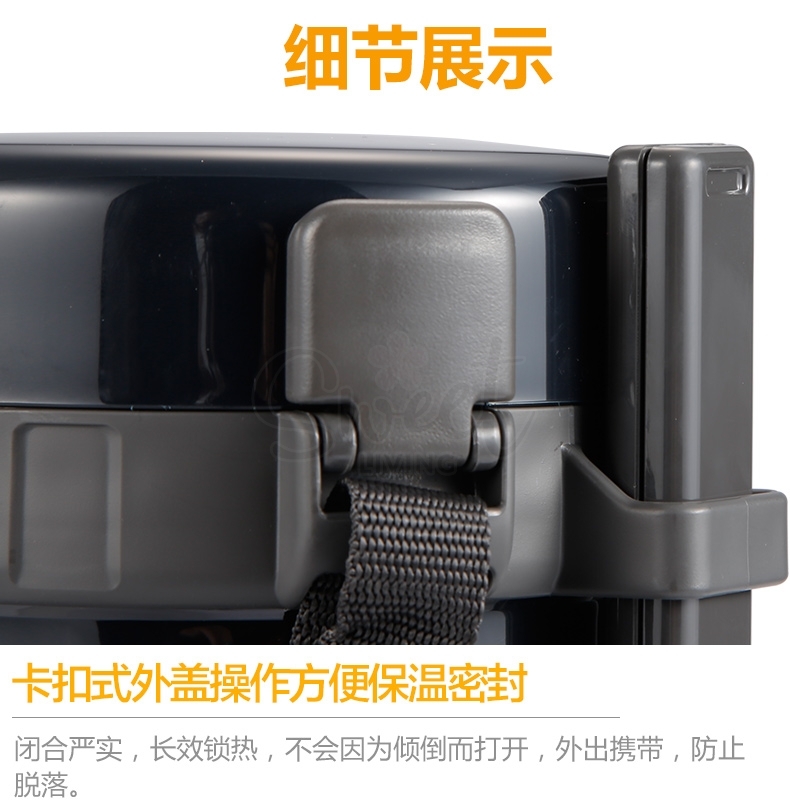 【日本】ZOJIRUSHI 象印 大容量保温饭盒 不锈钢真空三层 便当盒 便携保温 含筷子 旅行露营 1.8L/2L / Insulated Lunch Box Set -  - 9@ - Sweet Living