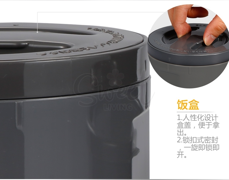 【日本】ZOJIRUSHI 象印 大容量保温饭盒 不锈钢真空三层 便当盒 便携保温 含筷子 旅行露营 1.8L/2L / Insulated Lunch Box Set -  - 11@ - Sweet Living