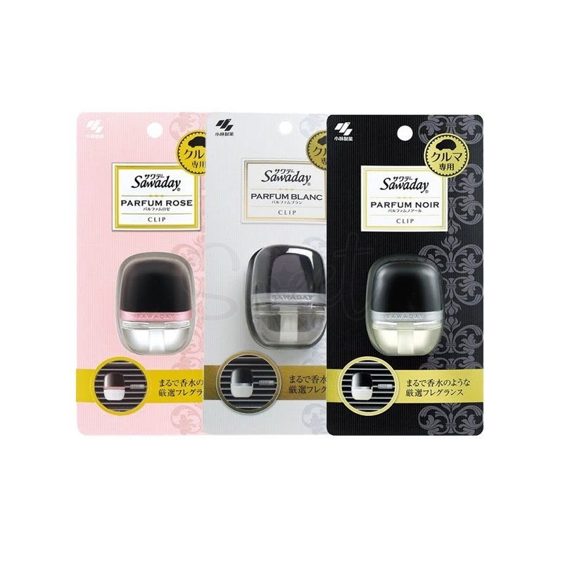 【日本】小林制药 SAWADAY 车载香水清香剂 车载香水夹/ Kobayashi Car Air Freshener Clip (6ml) -  - 1@ - Sweet Living