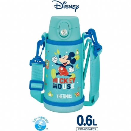 【日本】THERMOS 膳魔师 儿童保温杯 便携儿童吸管杯 不锈钢水杯 米奇米妮款 附赠斜挎背带水杯套 400ml/600ml / Insulated Kids Bottle -  - 13    - Sweet Living
