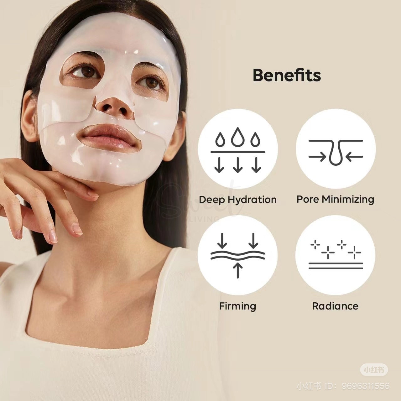 【韩国】 BIODANCE Bio-Collagen Real Deep Mask 胶原蛋白深层亮肤面膜 韩国销量冠军面膜 4片/盒/ Bio-Collagen Real Deep Mask, Hydrating, Pore Minimizing, Firming 4pcs -  - 2@ - Sweet Living