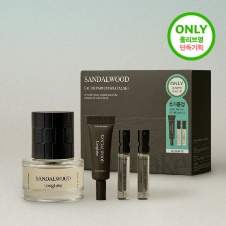 【韩国】 Longtake 爱茉莉旗下高端香氛品牌 香水香氛香膏套盒 雪野松檀/落日茶歇/森野罗勒 香水30ml+香膏5ml+迷你香水2mlx2/ Perfume - Sweet Living