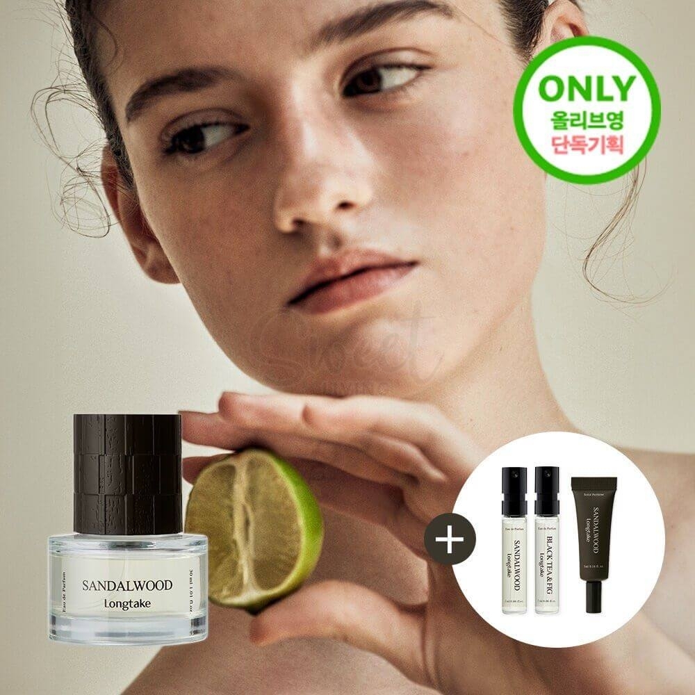【韩国】 Longtake 爱茉莉旗下高端香氛品牌 香水香氛香膏套盒 雪野松檀/落日茶歇/森野罗勒 香水30ml+香膏5ml+迷你香水2mlx2/ Perfume -  - 7@ - Sweet Living